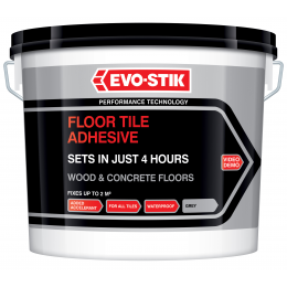 Floor tile adhesive fast set for wood and concrete floors