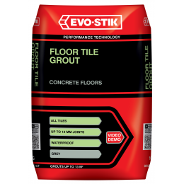 Floor tile grout for concrete floors